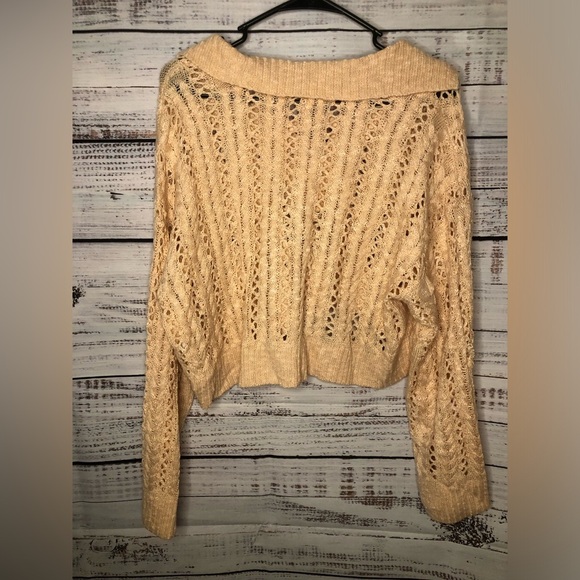 Cropped Pointelle Sweater - Picture 11 of 16